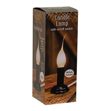 3 Electric Country Candle Lamp Black - The Fox Decor